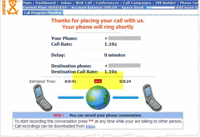 conference calling recording instructions