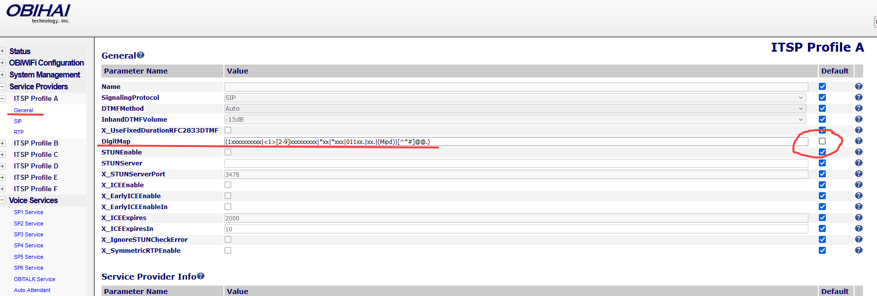 Configure Obi device for Anveo